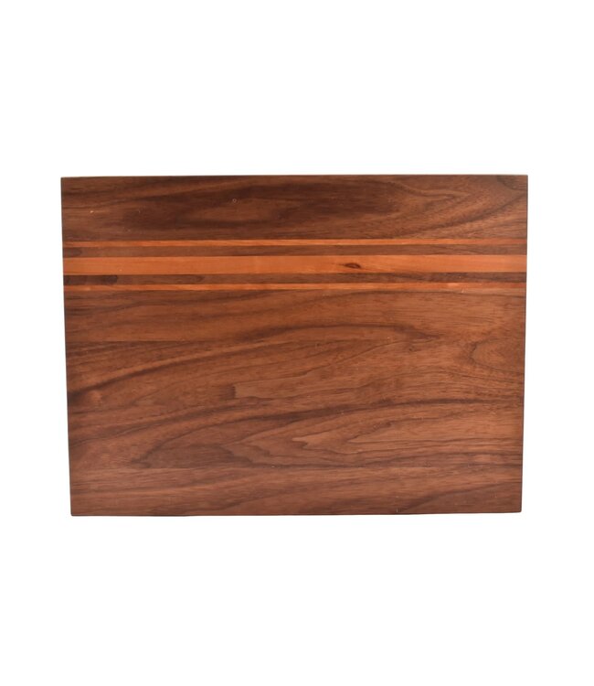 Plllank unieke langshouten snijplank in notelaar en kers - small