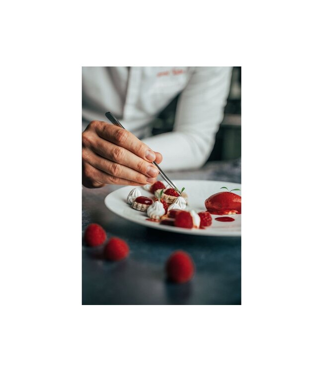 Triangle spitse keukenpincet goud - 15 cm