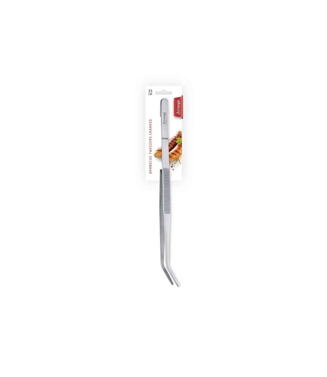 Triangle pincet met gebogen punt rvs - 35cm