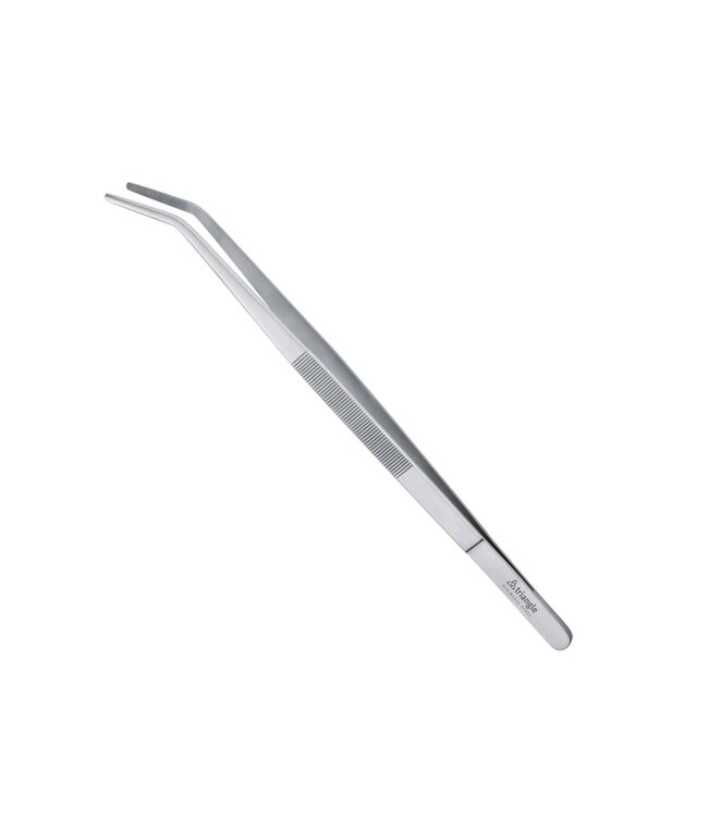 Triangle pincet met gebogen punt rvs - 35cm
