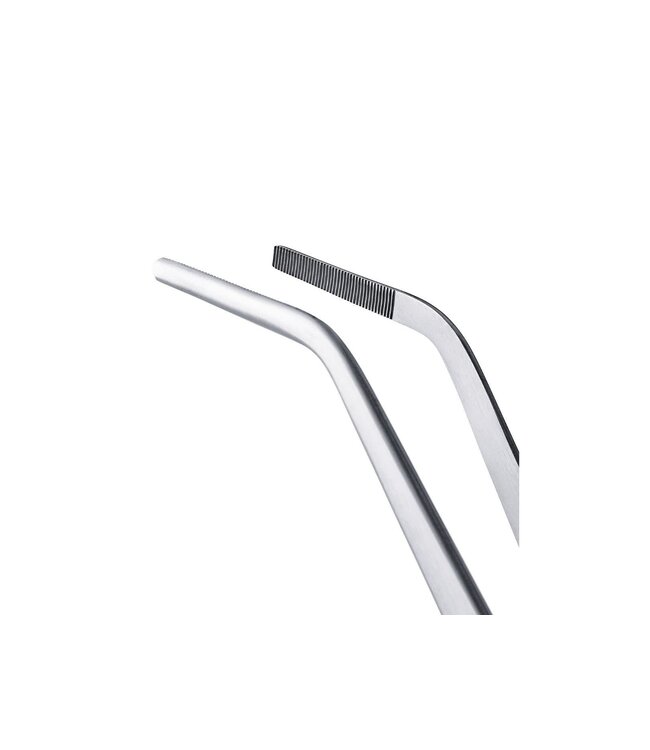 Triangle pincet met gebogen punt rvs - 35cm