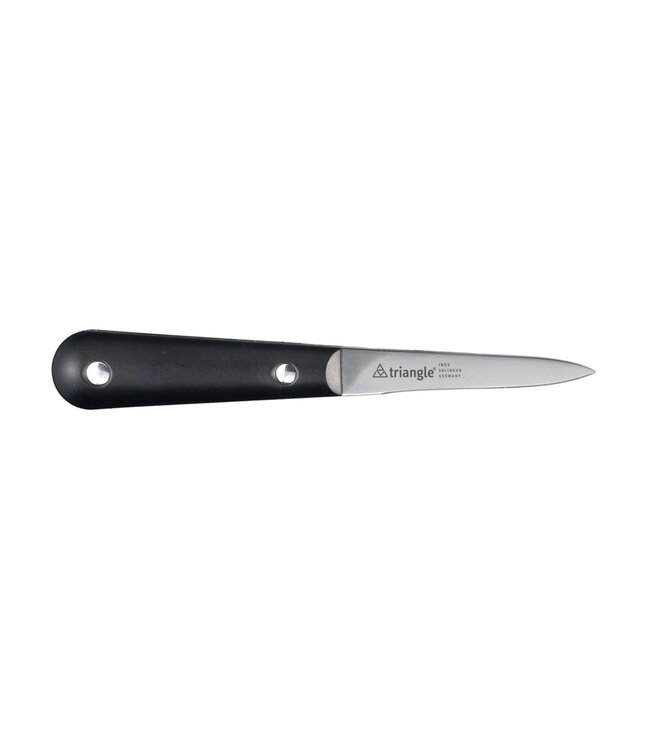 Triangle oestermes met zwart heft - 16cm