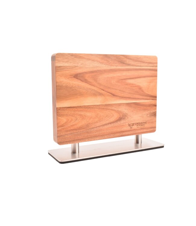 Laguiole en Aubrac magneetblok in acacia voor 8 messen