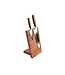 Plllank magnetische messenhouder in walnoot - voor 2 messen (breedte 15cm)