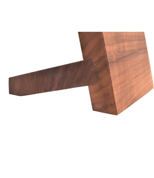 Plllank magnetische messenhouder in walnoot - voor 2 messen (breedte 15cm)