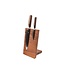 Plllank magnetische messenhouder in walnoot - voor 2 messen (breedte 15cm)