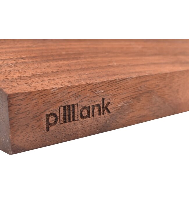 Plllank magnetische messenhouder in walnoot - voor 4 messen (breedte 25cm)