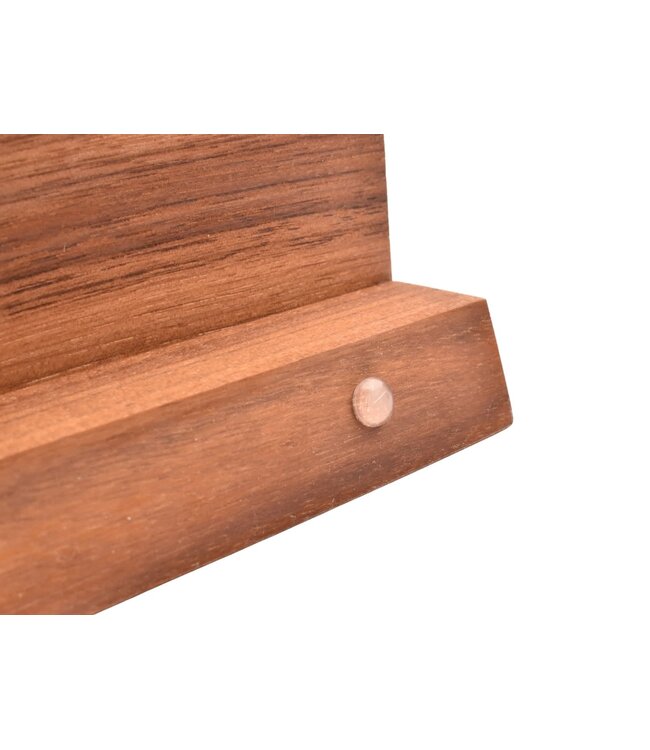 Plllank magnetische messenhouder in walnoot - voor 5 messen (breedte 35cm)