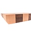 Plllank unieke kopshouten snijplank in plataan en kers - medium (± 50 x 35 cm)