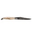 Laguiole en Aubrac Belle pièce 2026 - 12cm mammoetivoor korst - messing plaatjes - damast balbach