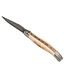 Laguiole en Aubrac Belle pièce 2026 - 12cm mammoetivoor korst - messing plaatjes - damast balbach