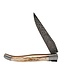 Laguiole en Aubrac Belle pièce 2026 - 12cm mammoetivoor korst - messing plaatjes - damast balbach