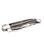 Laguiole en Aubrac 12cm buffel - platines guillochées - glanzend