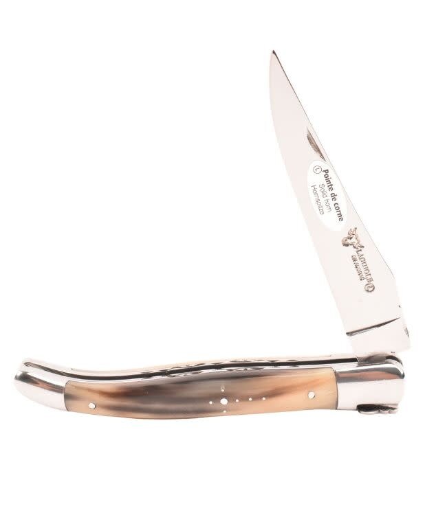 Laguiole en Aubrac #0017 12cm punthoorn - double platines - glanzend