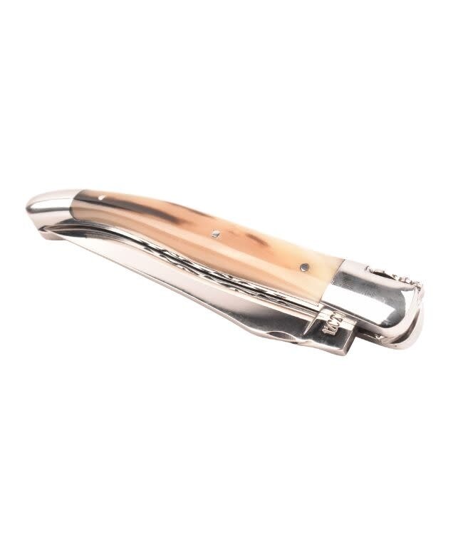 Laguiole en Aubrac #0017 12cm punthoorn - double platines - glanzend