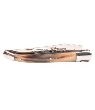 Laguiole en Aubrac #0017 12cm punthoorn - double platines - glanzend