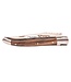 Laguiole en Aubrac #0018 12cm notelaar wortel - spiraal - double platines - mat