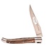 Laguiole en Aubrac #0018 12cm notelaar wortel - spiraal - double platines - mat