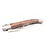 Laguiole en Aubrac #0018 12cm notelaar wortel - spiraal - double platines - mat