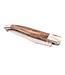 Laguiole en Aubrac #0018 12cm notelaar wortel - spiraal - double platines - mat