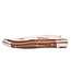 Laguiole en Aubrac #0019 12cm pistache - spiraal - double platines - mat