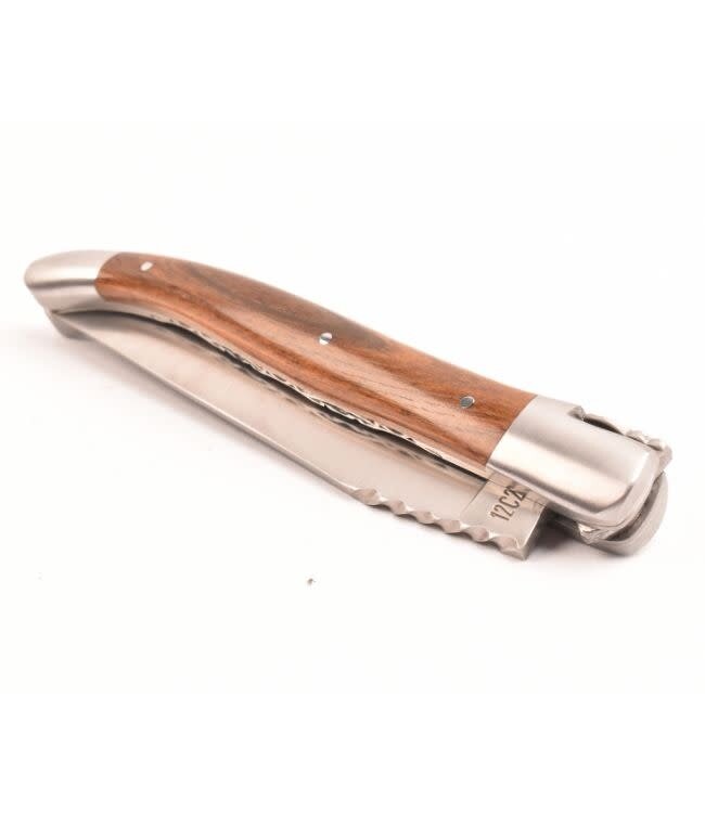 Laguiole en Aubrac #0019 12cm pistache - spiraal - double platines - mat