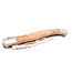 Laguiole en Aubrac #0014 12cm olijfhout - spiraal - double platines - mat