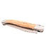 Laguiole en Aubrac #0014 12cm olijfhout - spiraal - double platines - mat