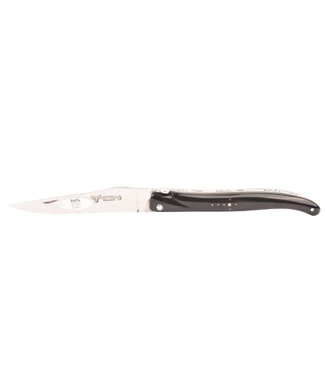 Laguiole en Aubrac #0023 12cm buffelhoorn - plein manche - glanzend