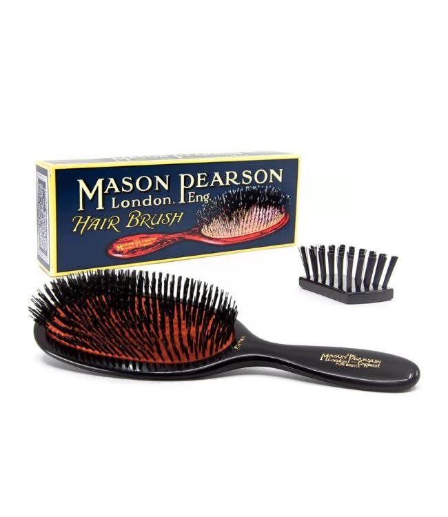 Mason Pearson haarborstel Large 22,86cm (B1) - Extra Pure Bristle  - Dark Ruby - inclusief cleaner