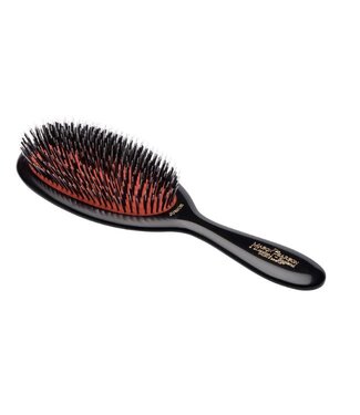 Mason Pearson haarborstel Junior 22,52cm (BN2) - Bristle & Nylon - Dark Ruby - inclusief reinigingsborstel