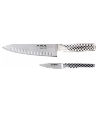 Global 2-delige messenset (G-07846) met koksmes 18cm (G-78) en schilmesje 8cm (GSF-46)