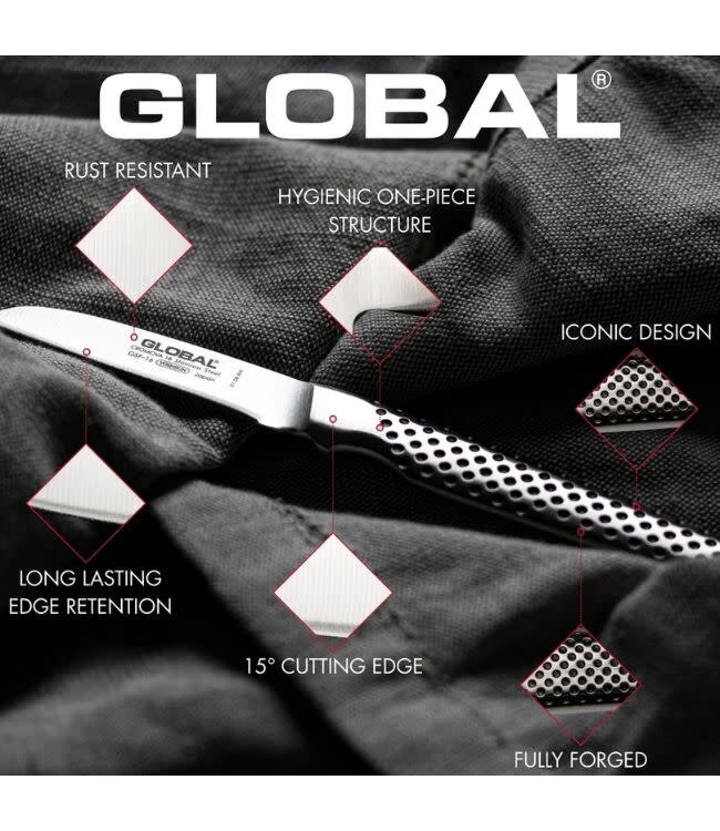 Global 2-delige messenset (G-07846) met koksmes 18cm (G-78) en schilmesje 8cm (GSF-46)