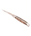 Laguiole en Aubrac #0016 12cm wortelnotenhout  - double platines - mat