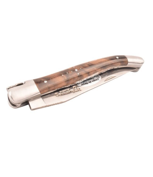 Laguiole en Aubrac #0016 12cm wortelnotenhout  - double platines - mat