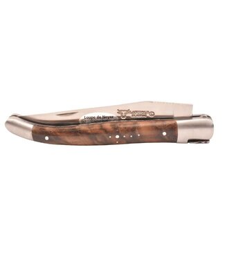 Laguiole en Aubrac #0016 12cm wortelnotenhout  - double platines - mat