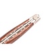 Laguiole en Aubrac #0012 12cm palissanderwortelhout - double platines - rode plaatjes - mat