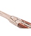 Laguiole en Aubrac #0012 12cm palissanderwortelhout - double platines - rode plaatjes - mat