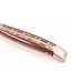 Laguiole en Aubrac #0012 12cm palissanderwortelhout - double platines - rode plaatjes - mat