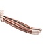 Laguiole en Aubrac #0012 12cm palissanderwortelhout - double platines - rode plaatjes - mat