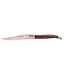 Laguiole en Aubrac #0012 12cm palissanderwortelhout - double platines - rode plaatjes - mat