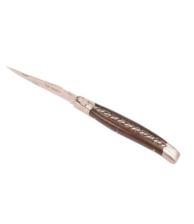 Laguiole en Aubrac #0022 12cm wenge - platines guillochées - mat