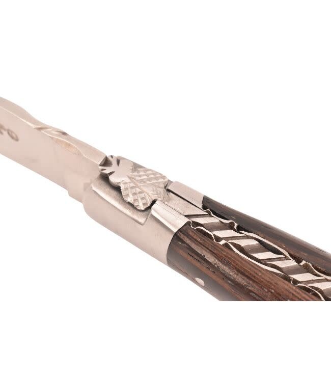 Laguiole en Aubrac #0022 12cm wenge - platines guillochées - mat