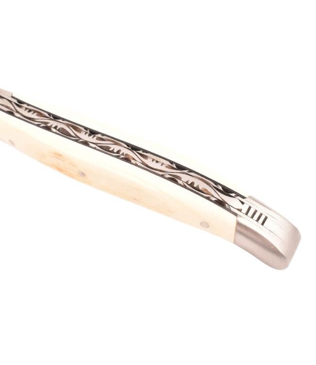 Laguiole en Aubrac 12cm mammoetivoor korst - double platines - mat