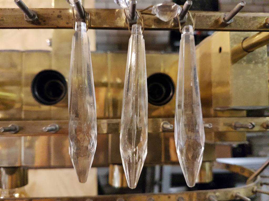 Zeldzame vintage '70 hanglamp 120x60x20cm