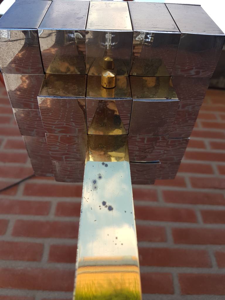 Zeldzame vintage '70 hanglamp 120x60x20cm