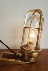 Industriële messing wandlamp bullseyelampen
