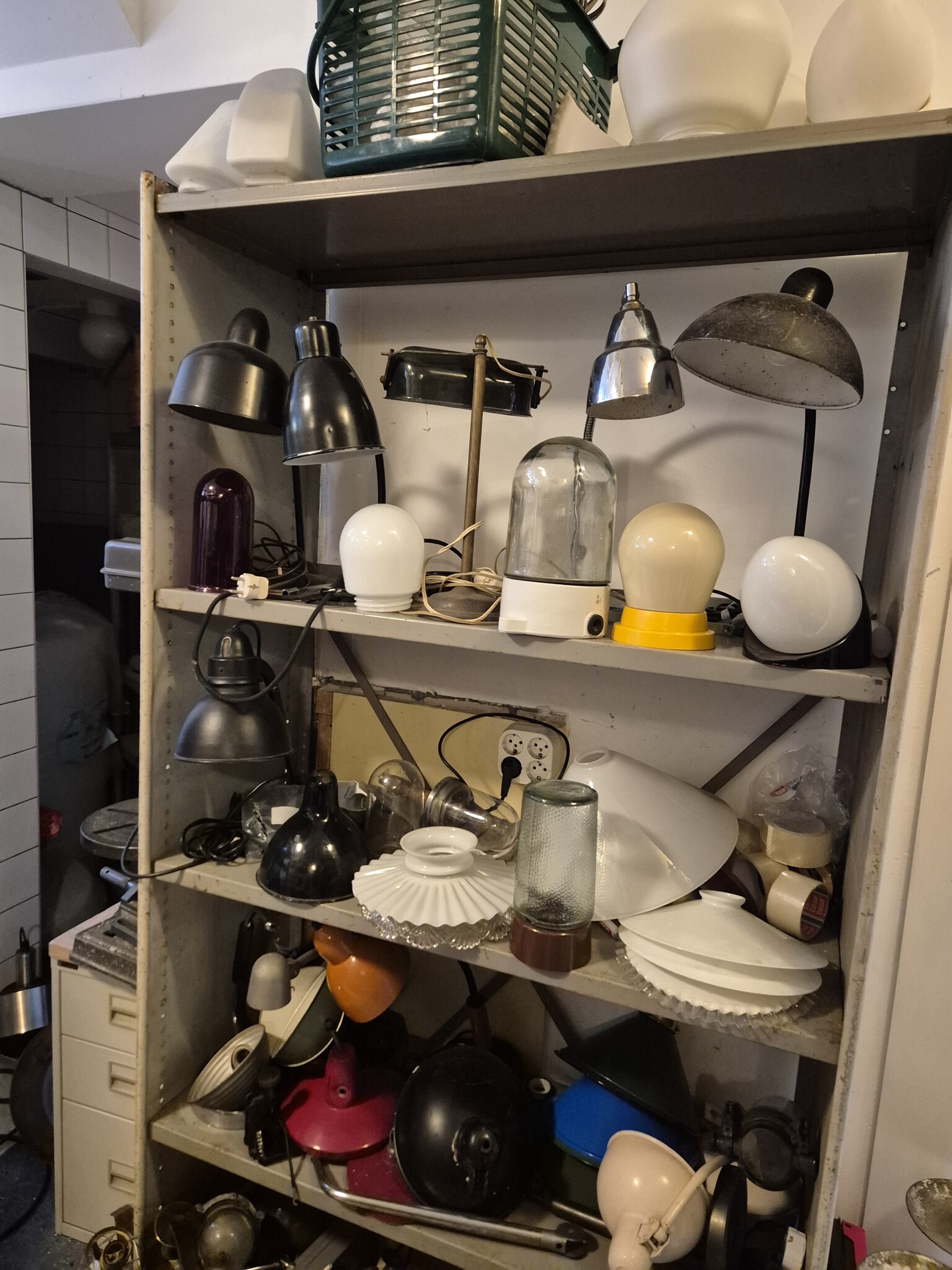 Uniek aanbod oude lampen