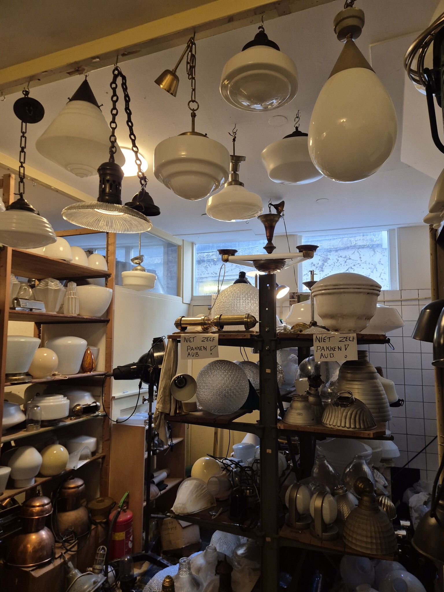 Uniek aanbod oude lampen