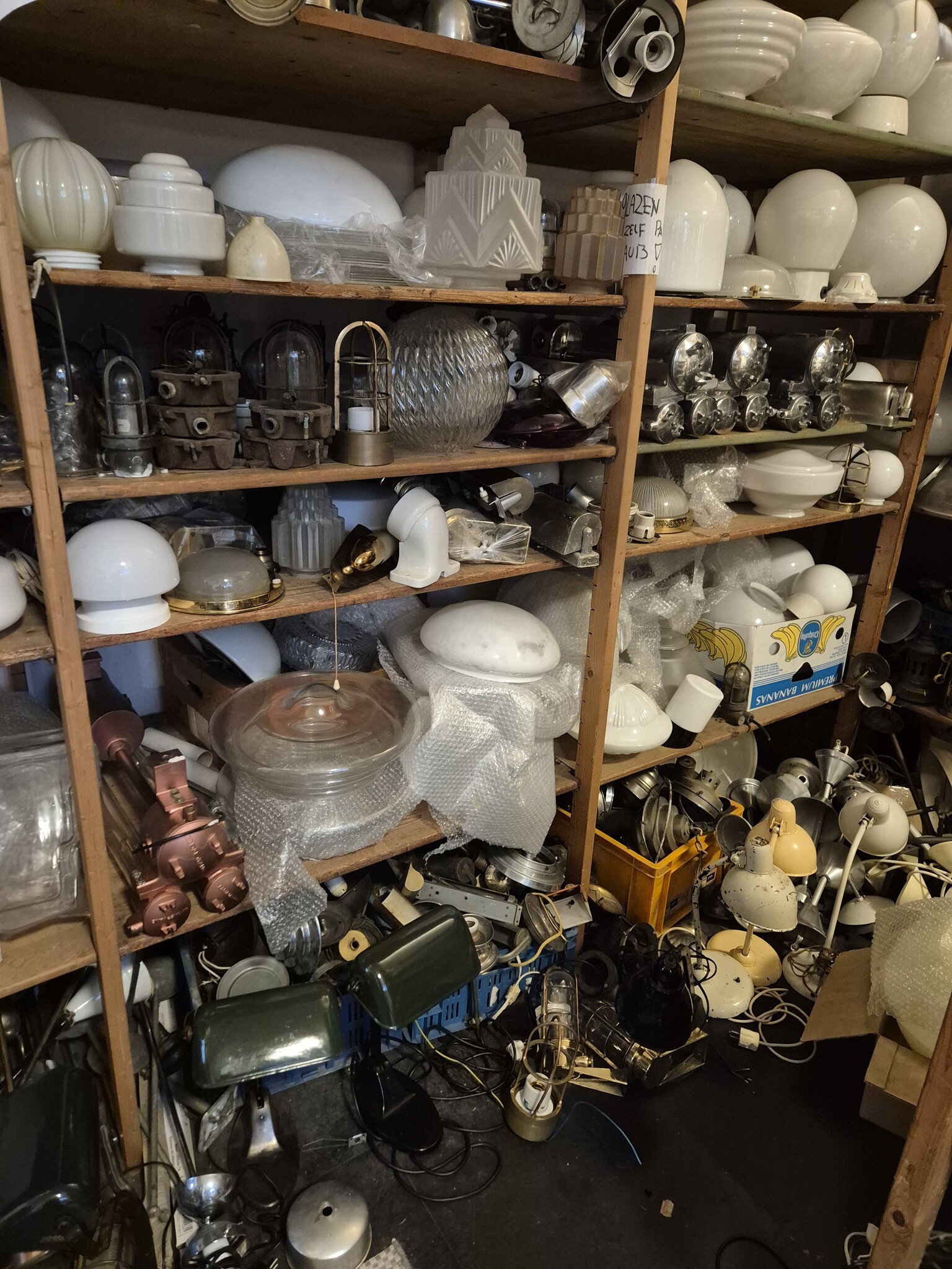 Uniek aanbod oude lampen